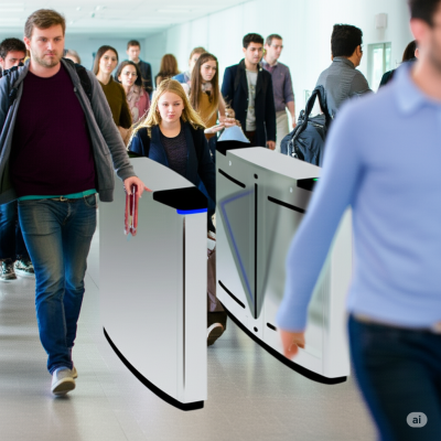 Flap barrier Turboo A221 thiết kế hiện đại bằng thép không gỉ