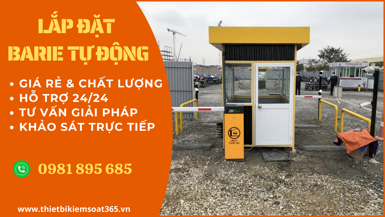 lắp đặt barie tự động tại hưng yên